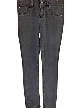 Top Shop Moto Pippa Womens Skinny Denim Jeans Black Size 32 Long